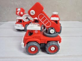 Set 4 camioncitos de bomberos 